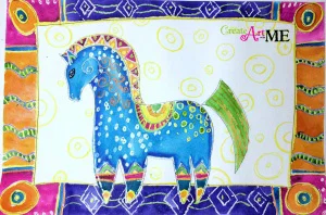 Laurel burch Mythical horses