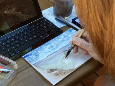 Painted Desert Art Watercolor Painting