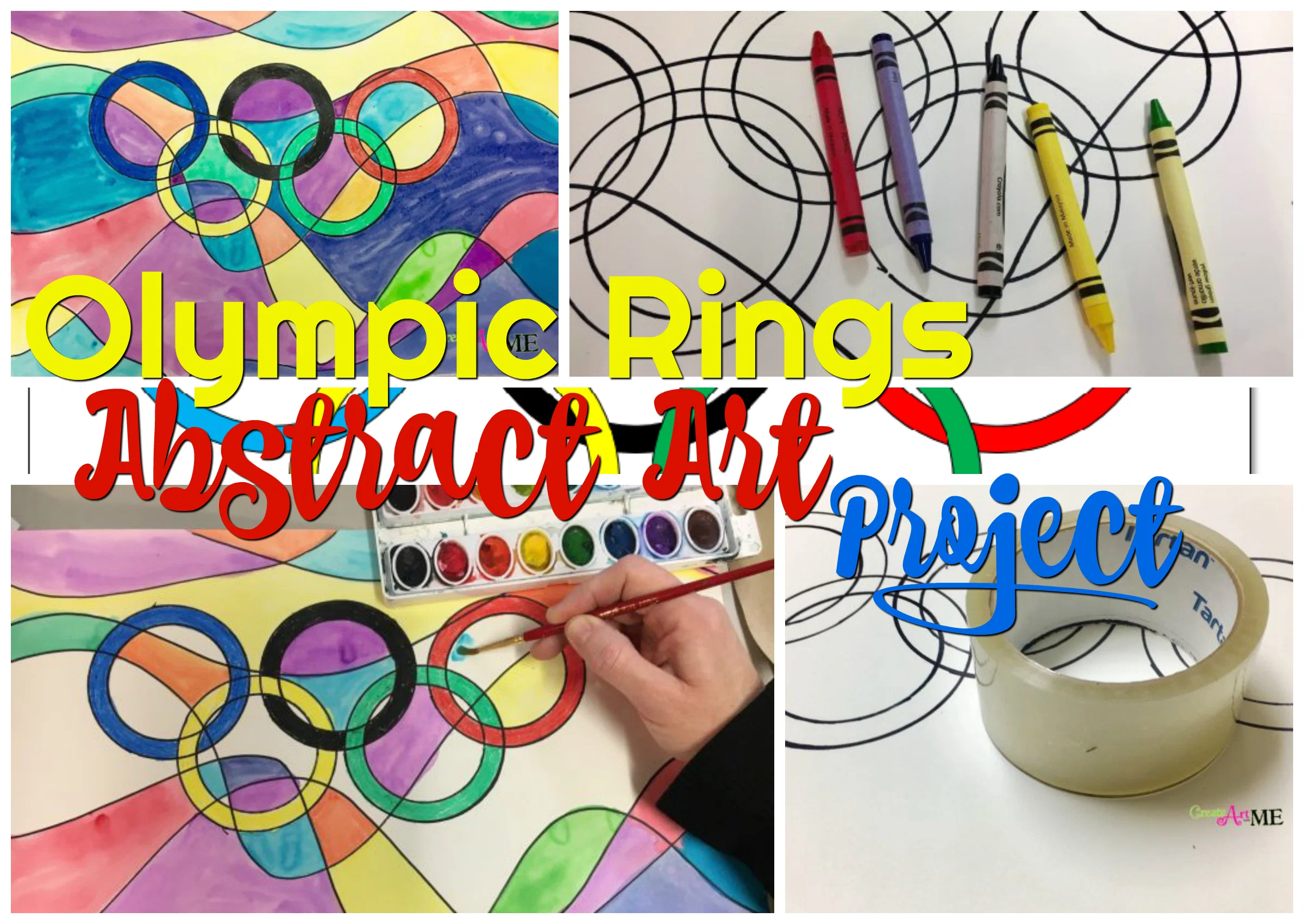 Featured: Olympic Rings Abstract Art Project
