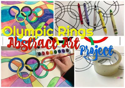 Olympic Rings Abstract Art Project 