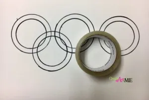 Olympic Rings Abstract Art Project 