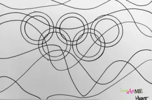 Olympic Rings Abstract Art Project 