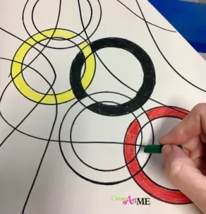 Olympic Rings Abstract Art Project 