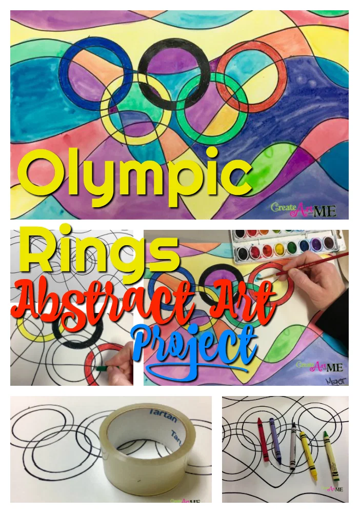 Olympic Rings Abstract Art Project