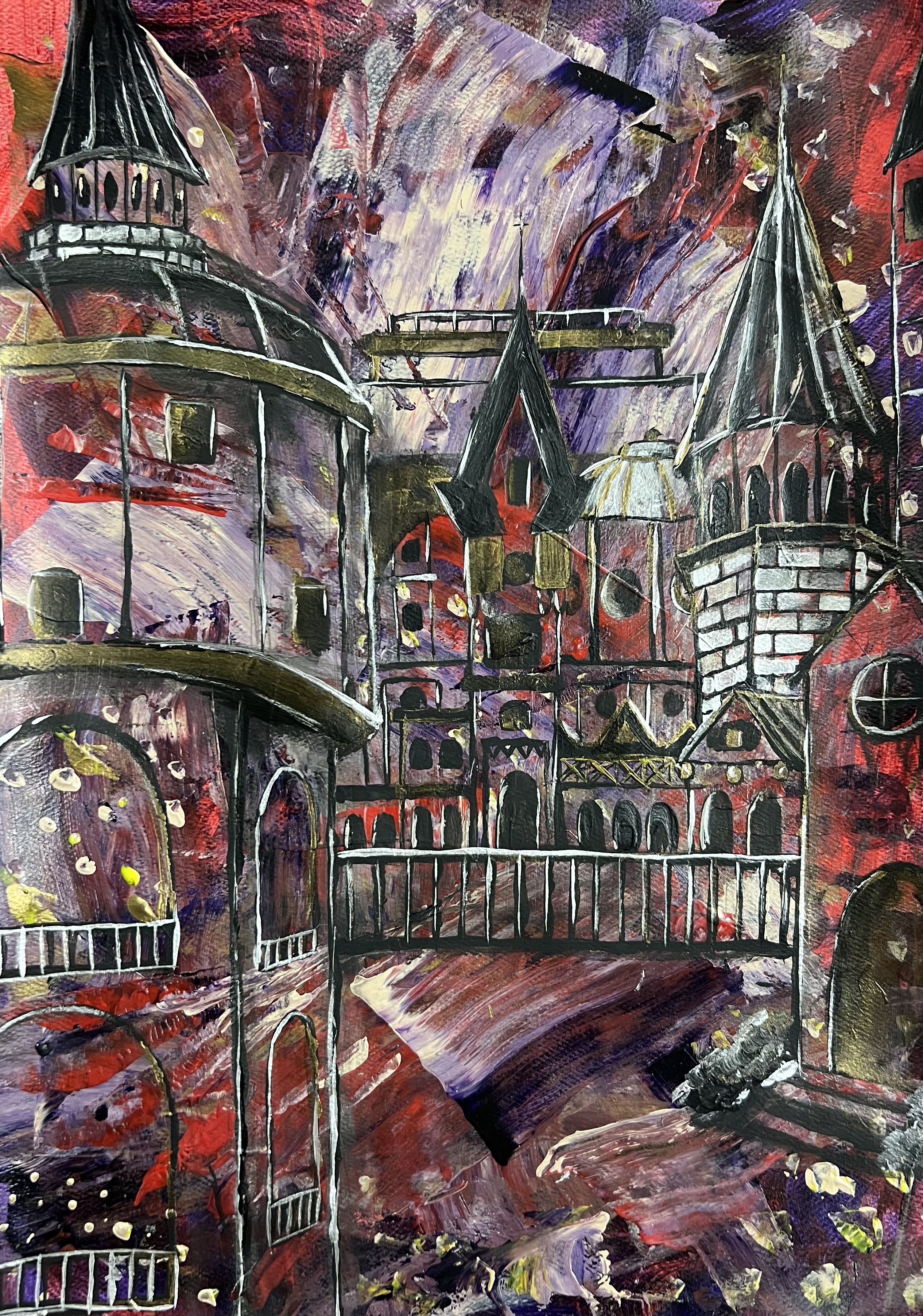 Featured: Abstract Architecture Painting