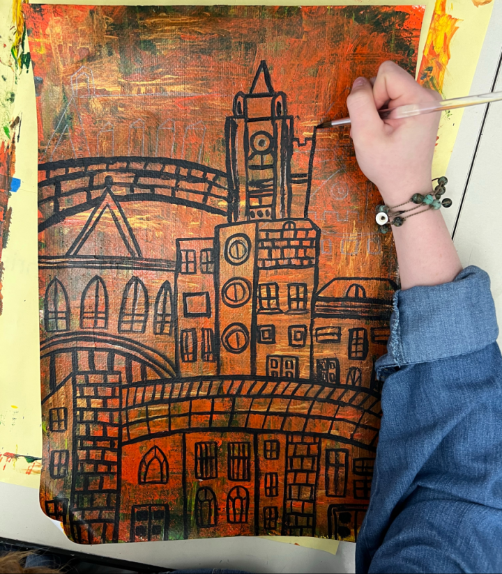 architecture painting