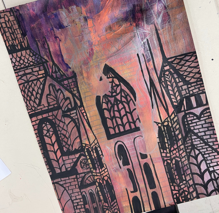 architecture painting