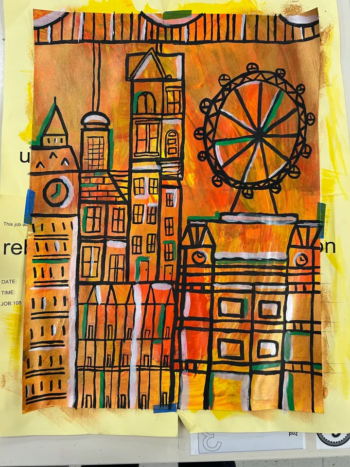 architecture painting