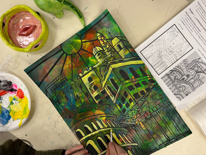 architecture painting