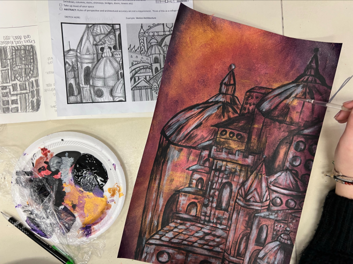 architecture painting