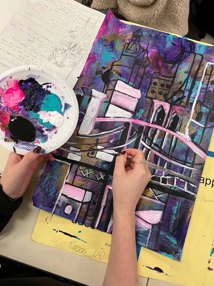 architecture painting