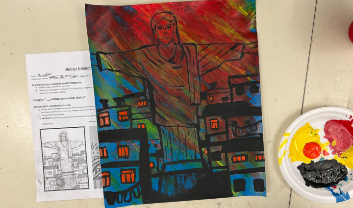 architecture painting