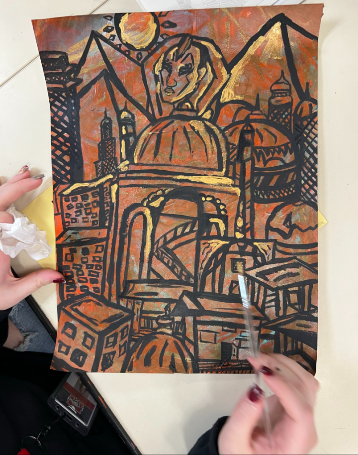 architecture painting