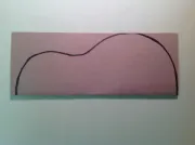 half paper abstract guitar