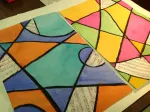 Abstracted music sheet background