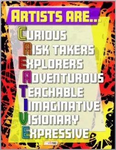 Artists Are Creative Poster