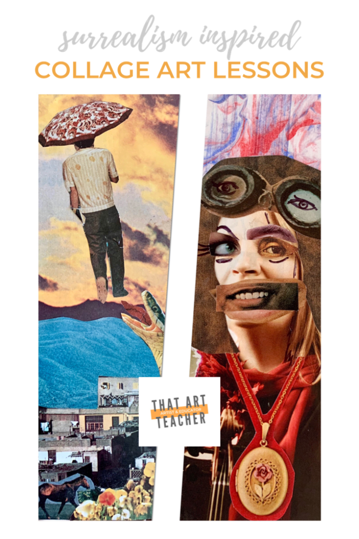 Surrealism-Inspired-Collage-art-lessons