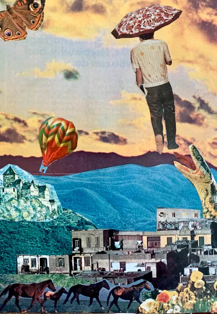 Surrealism Collage Dream Landscape
