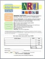 After School Art Sign Up Form