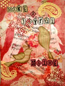 Mixed media collage