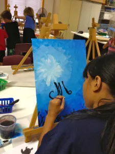 Under the Sea Silhouette Painting