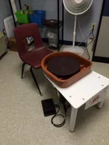 throwing wheel Art Classroom Layout Organization