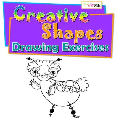 Creative shapes drawing exercises