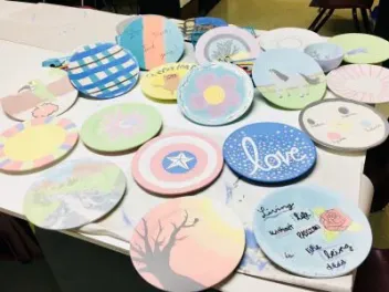 bowls and plates of Love empty bowls