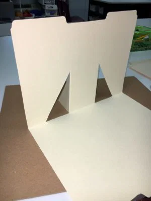 DIY Folder Background for Small Still Life Drawings