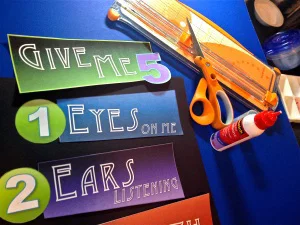Give me 5 Printable sign
