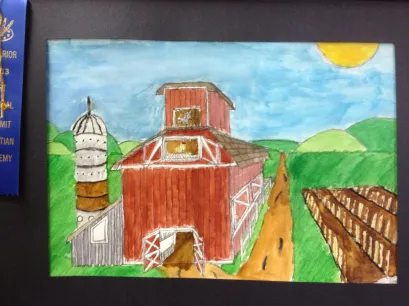 One Point Perspective Barn by Grant