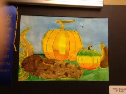 Pumpkin Watercolor by Natalia
