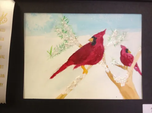 Watercolor Cardinal by Joe