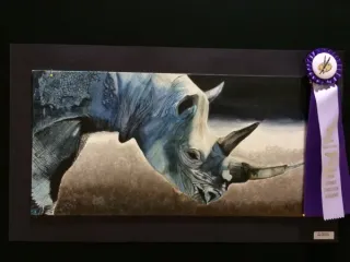 Dynamic Composition Wild Animal Acrylic Painting