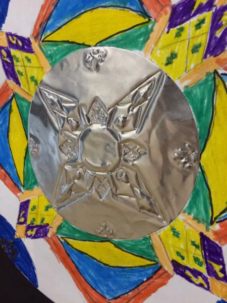 Talavera & Repousse Design art lesson