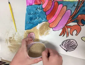 Hermit Crab and Sand Painting