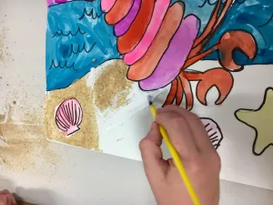 Hermit Crab and Sand Painting