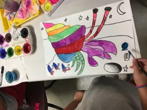 Hermit Crab and Sand Painting