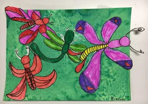 Bugs mixed media art lesson