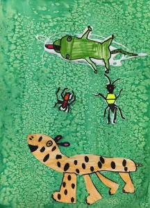 Bugs mixed media art lesson