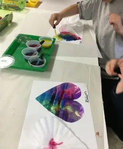 Coffee Filter Heart and Paper Towel Roll Printed Heart