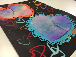 Coffee Filter Heart and Paper Towel Roll Printed Heart