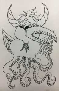 Where the wild things are monster drawing