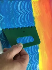 Eric Carle Painted Paper Sailboat art lesson