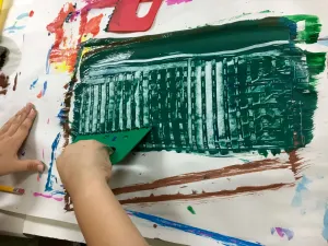 Eric Carle Painted Paper Sailboat art lesson