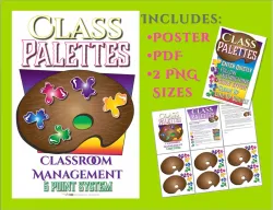 Art Classroom Management Palette System Poster