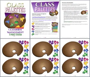 Art Classroom Management Palette System Poster