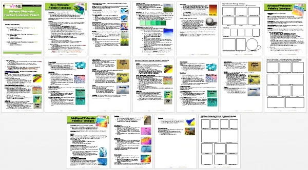 Ultimate Watercolor Lesson Packet