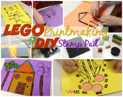 lego printmaking DIY Stamp Pad