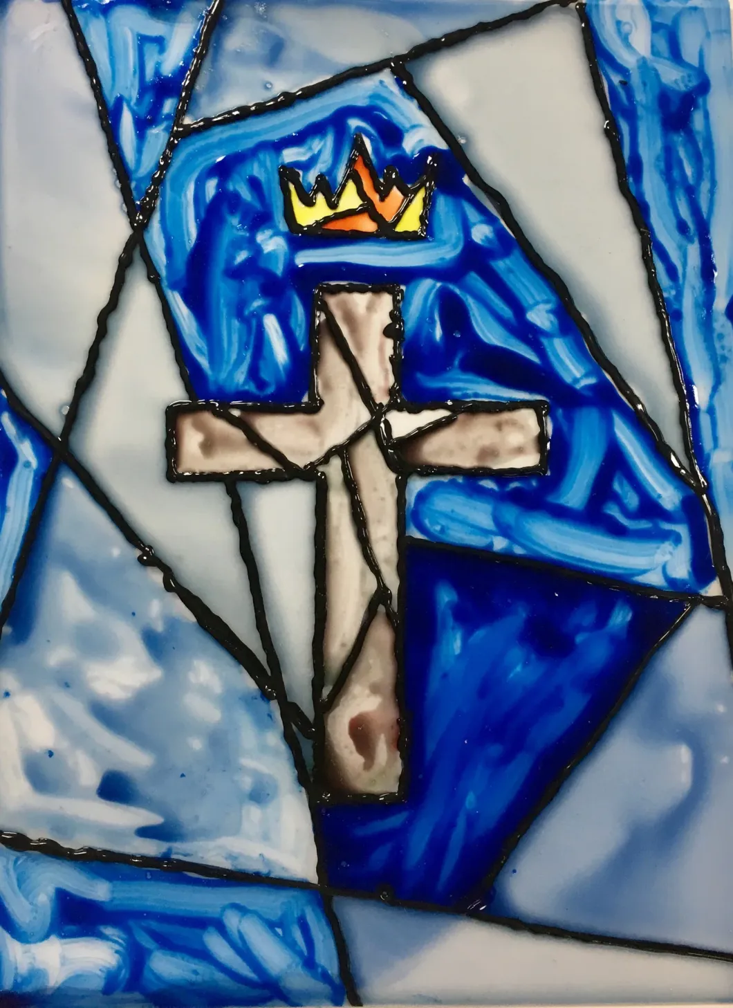 Faux Stained Glass Window